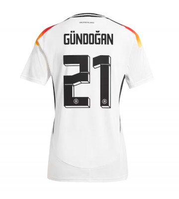 Tyskland Ilkay Gundogan #21 Hemmatröja Kvinnor EM 2024 Kortärmad